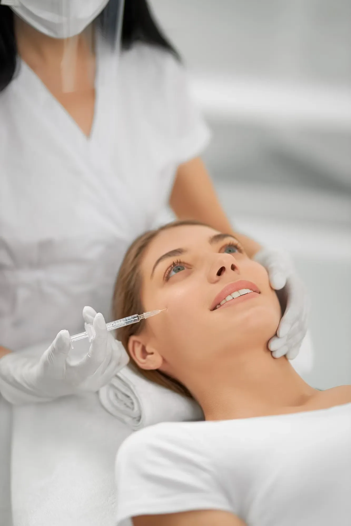 Patient consultation before Botox treatment